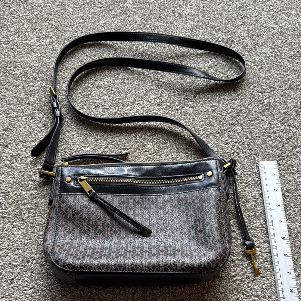 Fossil Elegant Black and Brown Women's Bag